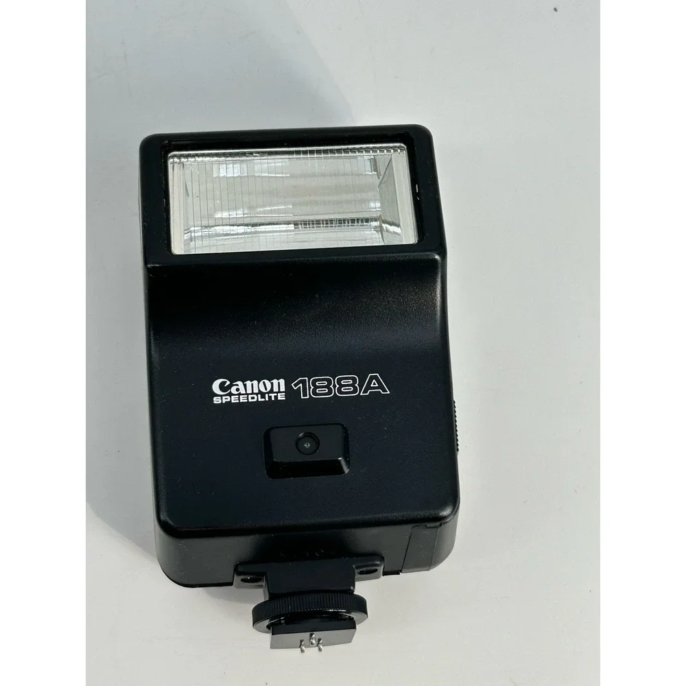 Canon Speedlite 188A Shoe Mount Flash for 35MM SLR Film Camera AE-1 A-1 WORKING